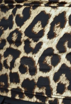 Stretch Top met Brede Schouderbanden in Leopard