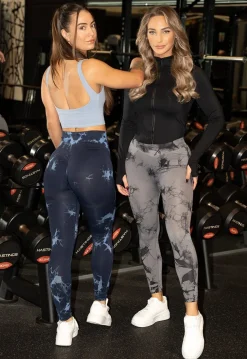 Stretchy Gym legging met Print en Overslag Taille
