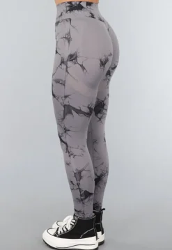 Stretchy Gym legging met Print en Overslag Taille