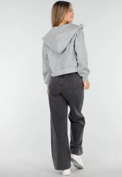 Sweatvest met Lange Mouwen in Grijs