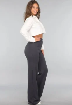 Tall Antraciet Pantalon met Stretch