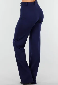 Tall Super Stretch Straight Leg Navy Blauwe Pantalon