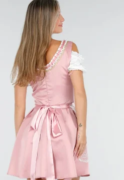 Traditionele Dirndl in Roze met Borduursel
