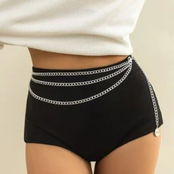 Triple Bodychain met love Munt