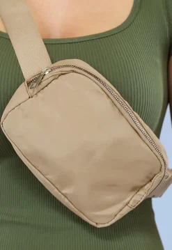 Verstelbare Fanny Pack in Taupe