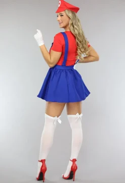 Vrouwelijk Mario Kostuum