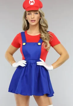 Vrouwelijk Mario Kostuum