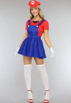 Vrouwelijk Mario Kostuum