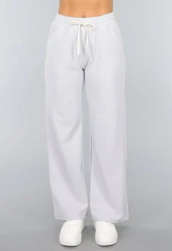 Wide Leg Joggingbroek in Lichtblauw