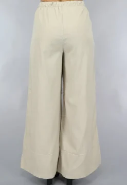 Wide Leg Linnenlook Broek