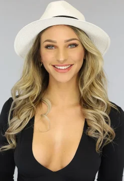Witte Basic Strand Hoed