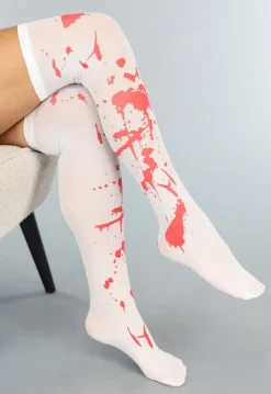 Witte Bebloede Horror Kousen