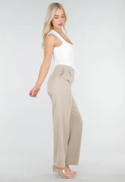 Witte Body met Vierkante Hals en Brede Bandjes