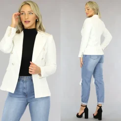 Witte Button Blazer