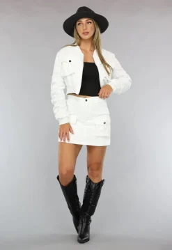 Witte Cargo Two Piece met Skort