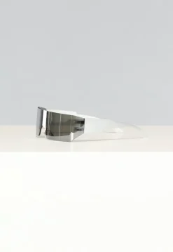 Witte Festival Bril met Spiegelglas