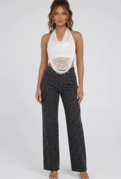 Witte Halter Franjetop met Padded Ondertop