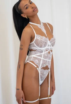 Witte Intimate Lingerie Set met Strappy Details