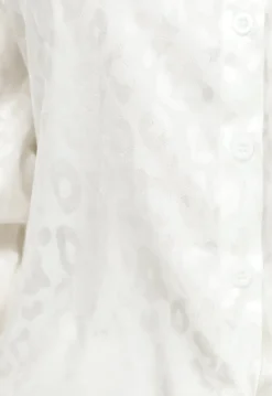 Witte Luipaard Print Pantalon Set