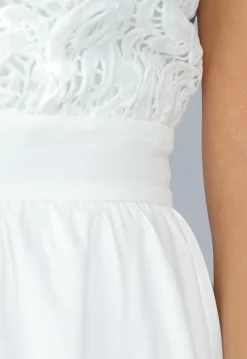 Witte Off Shoulder Bruidsjurk met Pads