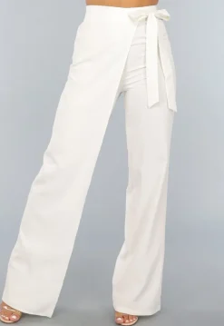 Witte Pantalon met Overslag