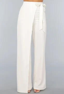 Witte Pantalon met Overslag