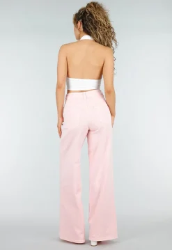 Witte Plateau Sandalen met Blokhak en Dunne Bandjes