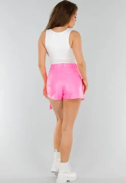 Witte Slim Fit Mouwloze Top met Diepe V-Hals
