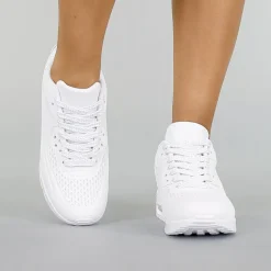 Witte Sneakers met Lucht Zool