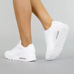 Witte Sneakers met Lucht Zool