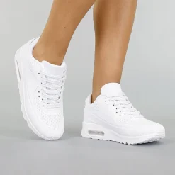 Witte Sneakers met Lucht Zool