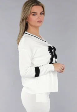 Witte Zachte StretchTwo Piece met Teddy Details