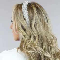 Zilveren Glitter Diadeem