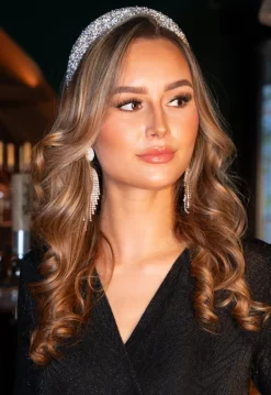 Zilveren Glitter Diadeem
