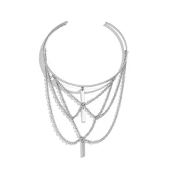 Zilveren Layered Arm Ketting