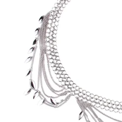 Zilveren Layered Heupriem met Bedeltjes