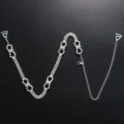 Zilveren Strass Bh Band met Infinity Teken