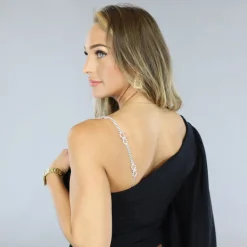 Zilveren Strass Bh Band met Infinity Teken