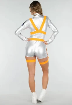 Zilverkleurig Astronaut Kostuum Playsuit