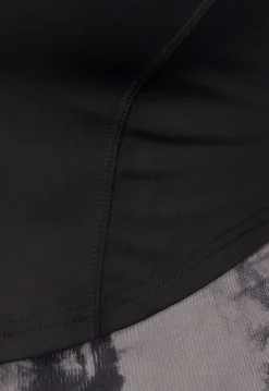 Zwart Aansluitend Sportvest met Duimgatenv