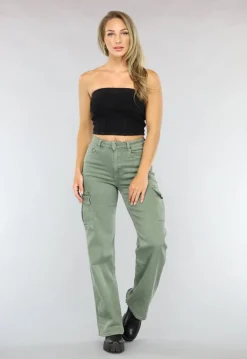 Zwarte Bandeau Jeans Top