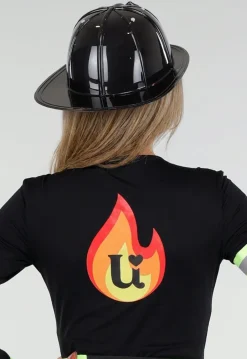 Zwarte Brandweer Helm met Embleem