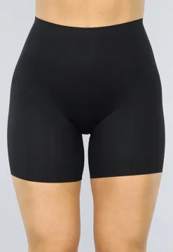 Zwarte Corrigerende Naadloze Biker Short met Hoge Taille