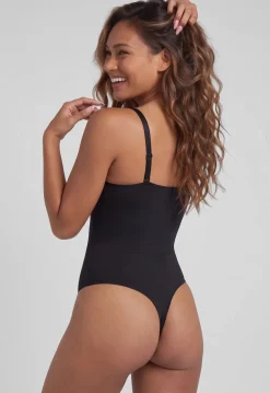 Zwarte Corrigerende Stringbody