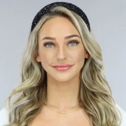 Zwarte Glitter Diadeem