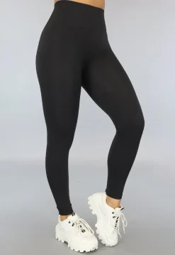 Zwarte High Waist Stretch Sport Legging