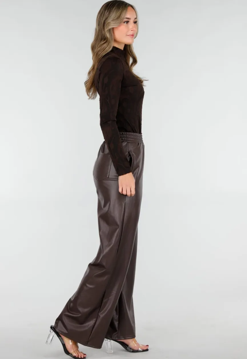 Zwarte Jacquard Top in Lange Mouw met Col en Stretch
