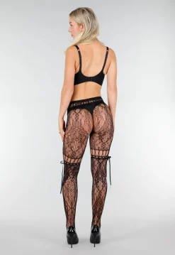 Zwarte Kanten Fishnet Panty