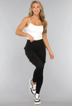 Zwarte Longsleeve Sportset met Duimgaten