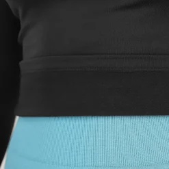 Zwarte Longsleeve Sporttop met Thermovoering